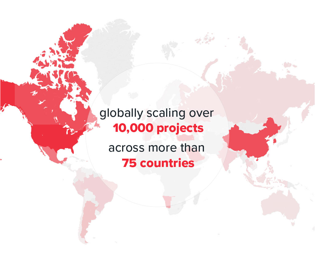 WD Partners is Global Scaling over 10,000 Projects across more than 75 Countries
