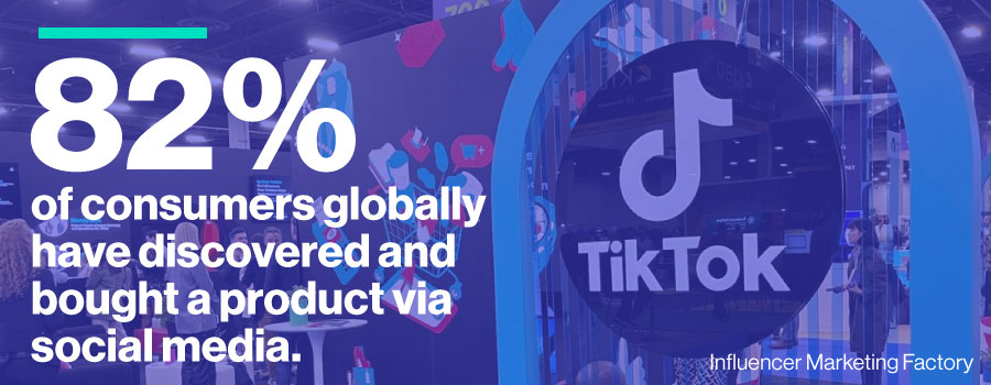 82% of consumers globally have discovered and bought a product via social media