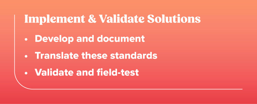 2. Implement & Validate Solutions
